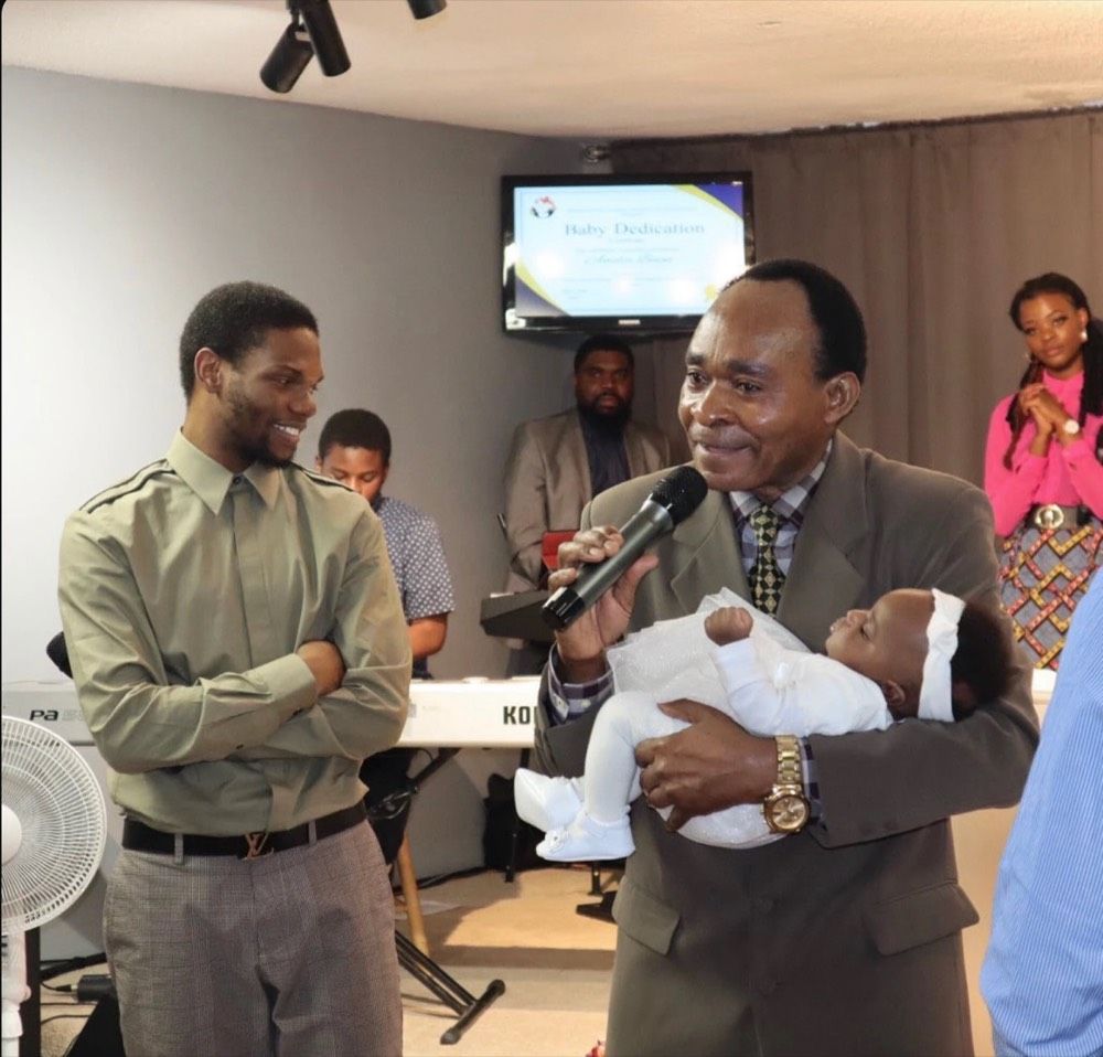Baby dedication at PEGOCH