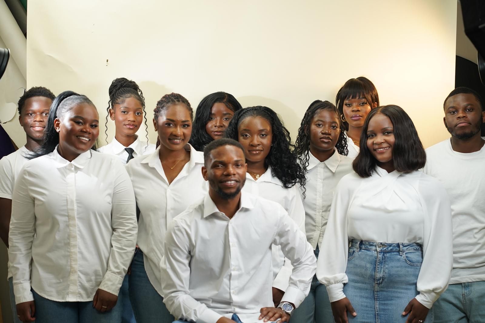 Members of the Hosanna Choir in white